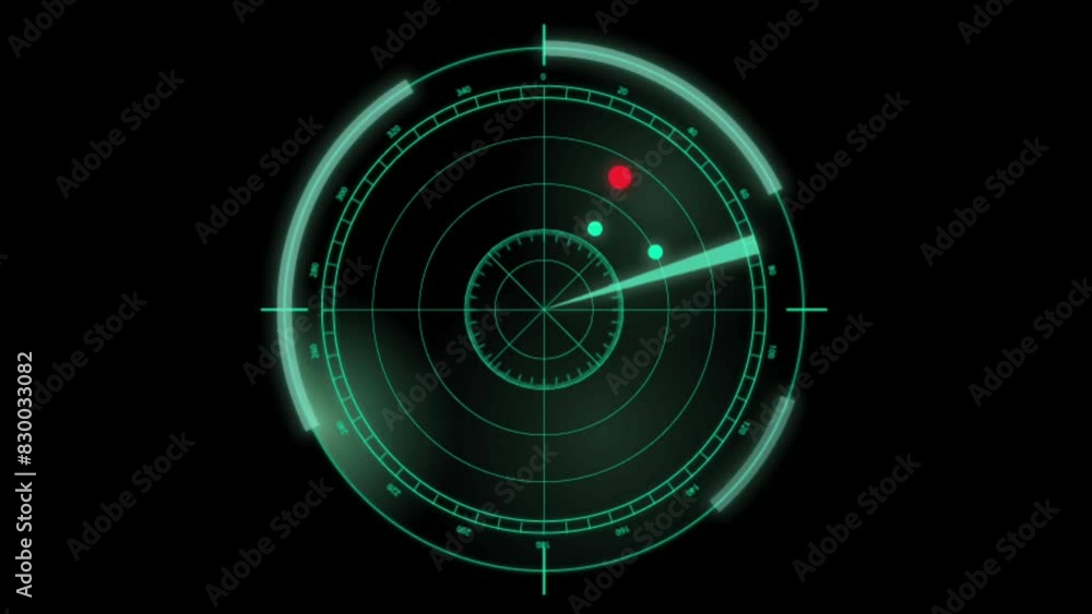 Radar illustration which functions to check the presence of objects in the surrounding area Radar illustration which functions to check the presence of objects in the surrounding area