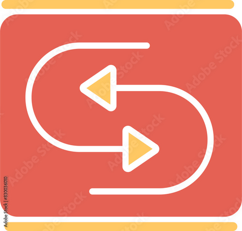 Reverse Arrow Vector Icon