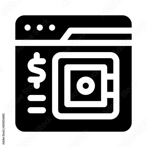 safebox glyph icon