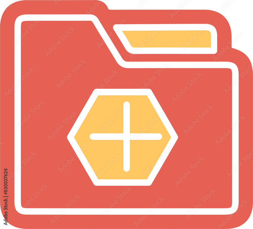 Fototapeta premium Create Folder Vector Icon