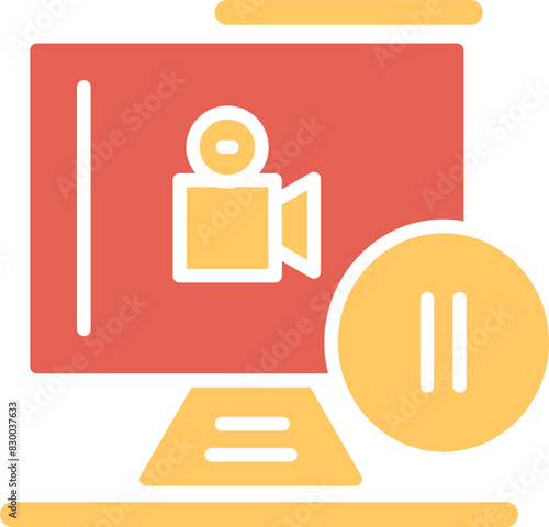 Pause Button Vector Icon