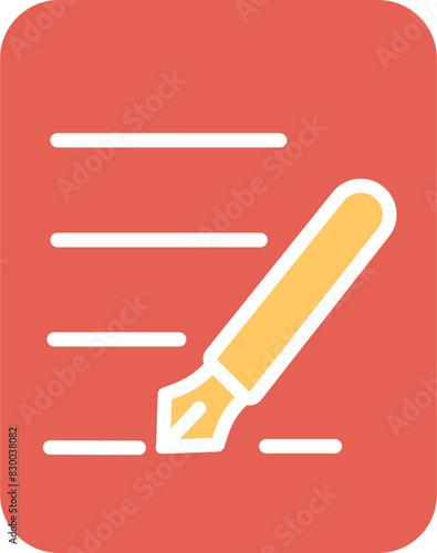 Fountain Pen Vector Icon
