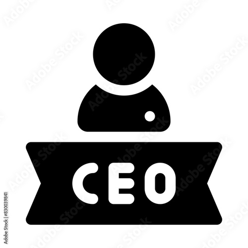 ceo glyph icon