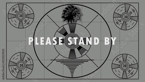 The “Please Stand By” cards are used when a station or network experiences technical difficulties in the midst of broadcasting. They keep it from looking like the station is off the air, and assure vi photo