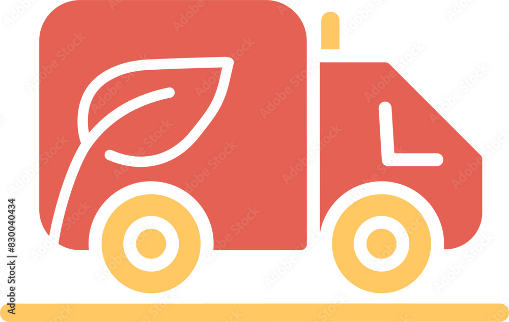Eco-friendly Truck Vector Icon Eco-friendly Truck Vector Icon