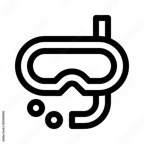 snorkel line icon