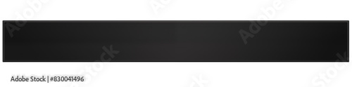 Black horizontal bar with a minimalist design photo