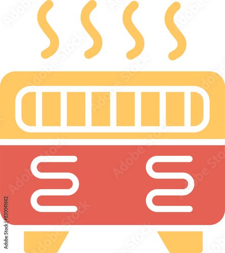 Convection Heater Vector Icon