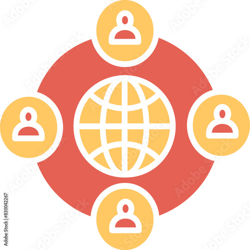 Company Network Vector Icon