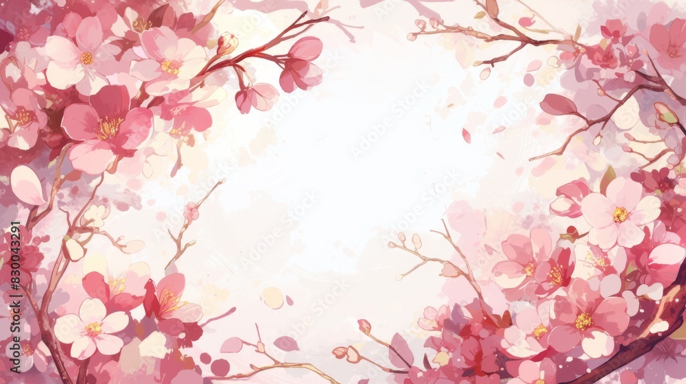 Floral boarder frame copy space background Floral boarder frame copy space background