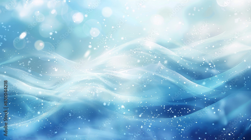 Winter-inspired abstract background with wave patterns in icy blue and white and glowing highlights backdrop Winter-inspired abstract background with wave patterns in icy blue and white and glowing highlights backdrop