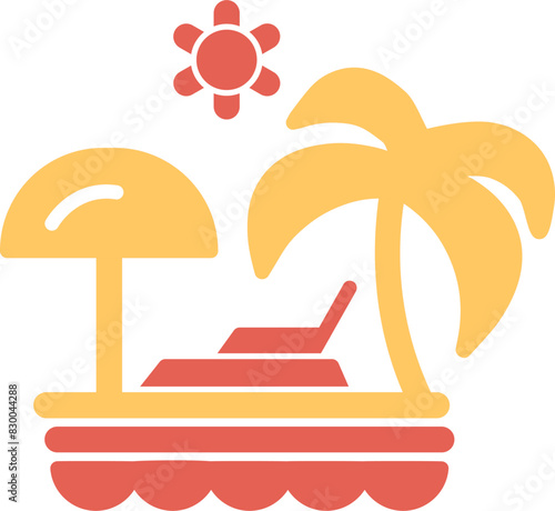 Vacation Spots Vector Icon