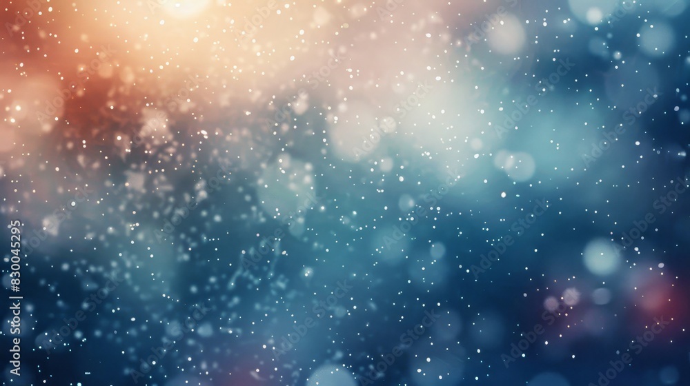 Abstract wallpaper with smooth gradients bokeh effects and texture like snowflakes backdrop