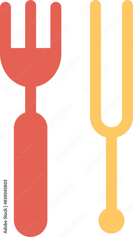 Fototapeta premium Fork Vector Icon
