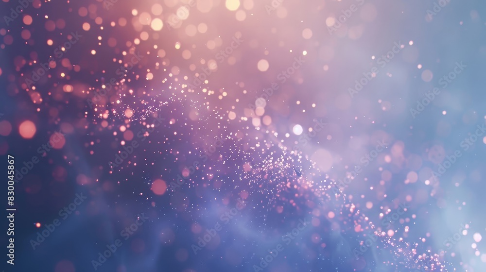 Fototapeta premium Cool-toned wallpaper with smooth gradients soft crystalline patterns and tiny glowing stars backdrop