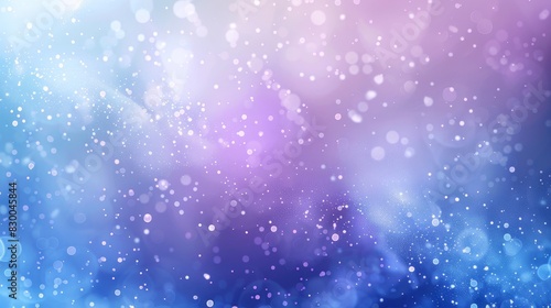 Winter-themed background with icy blue and lavender gradients light particles and frosty texture backdrop