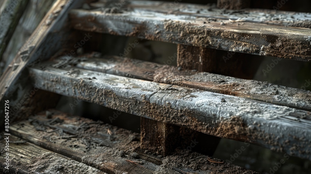 Rustic old stairs. Generative AI. Old but beautiful. Rustic old stairs. Generative AI. Old but beautiful.