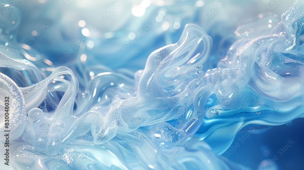 White and blue hues with fluid forms light reflections and gradients in a liquid effect background backdrop White and blue hues with fluid forms light reflections and gradients in a liquid effect background backdrop