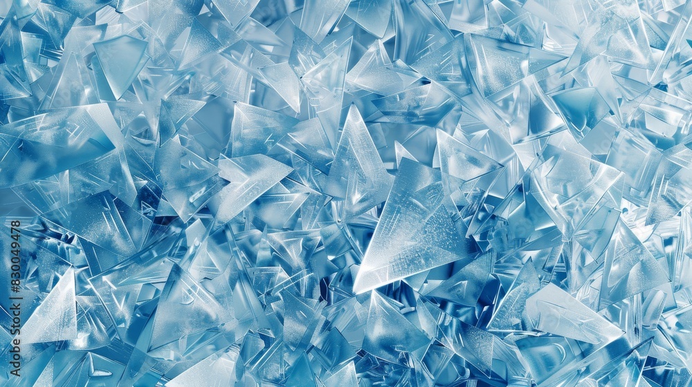 Background with geometric pattern in icy blue and white frosty textures and shimmering effect backdrop Background with geometric pattern in icy blue and white frosty textures and shimmering effect backdrop