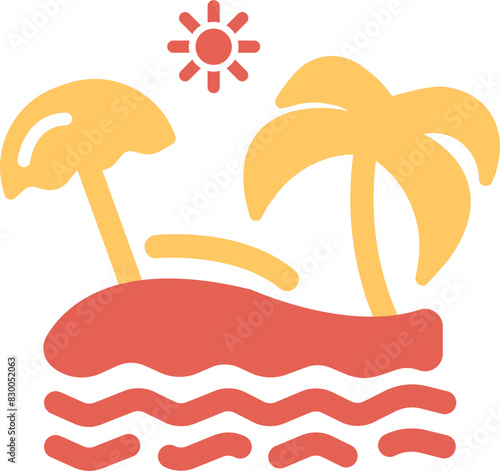 Beach Vector Icon