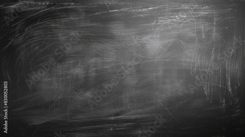 A blank dark black chalkboard style texture background. Back to school banner  photo