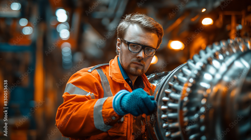 Photo of an engineer at work