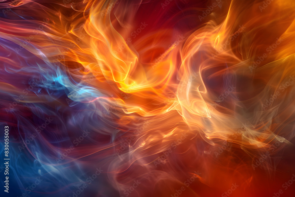 Mesmerizing Flames: Captivating Dance of Fire Against a Dark Backdrop Highlighting Its Intensity and Warmth