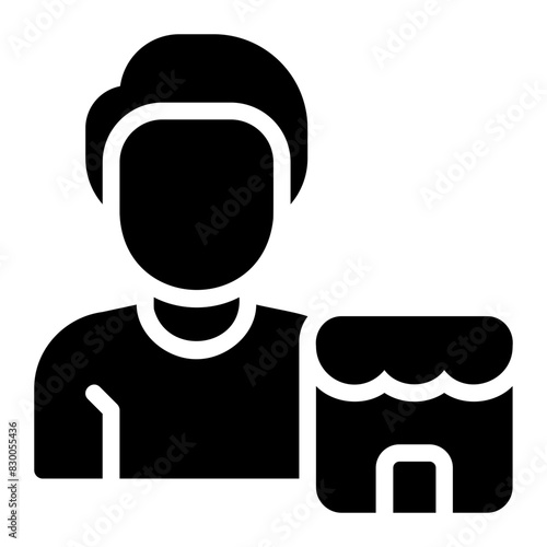 franchisor glyph icon