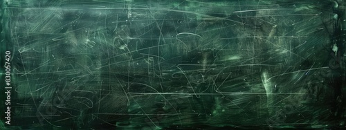 A blank dark green chalkboard style texture background. Back to school banner