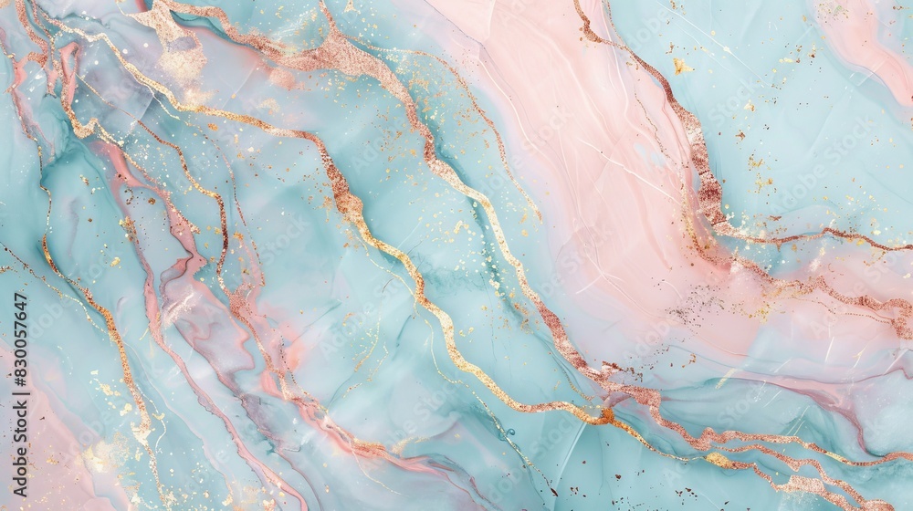light blue marble luxury, pink with gold streaks, website background