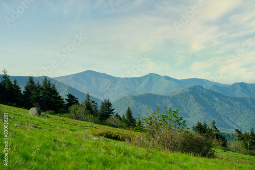Canvastavla A spectacular view from Round Bald in the Appalachian Mountains