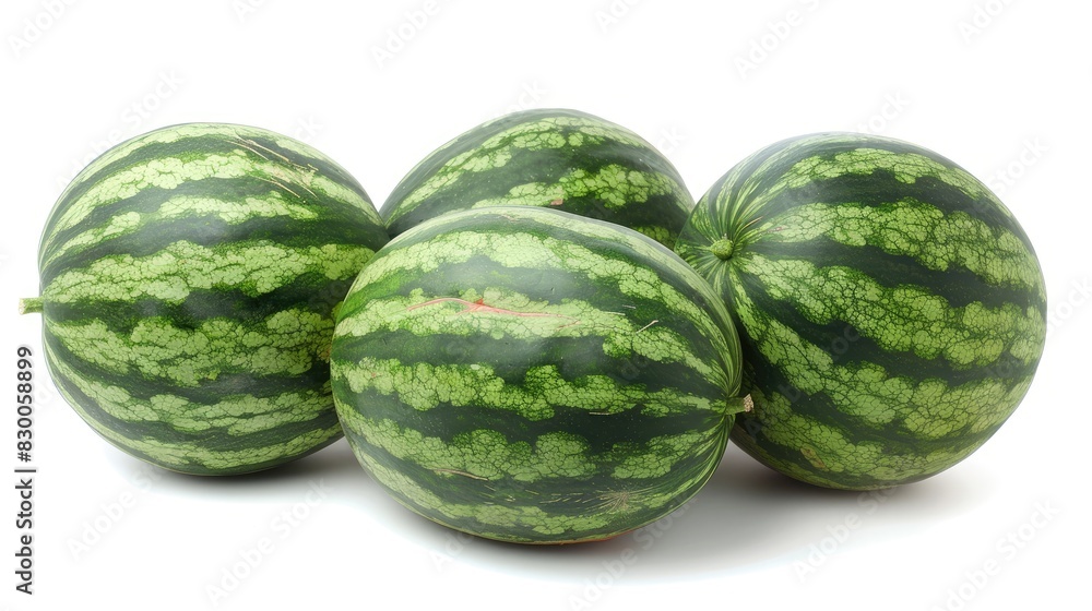 Ripe watermelons against a white background Ripe watermelons against a white background