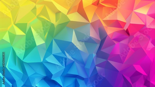 rainbow color spectrum, low polygon background, website background
