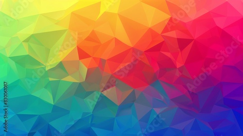 rainbow color spectrum, low polygon background, website background