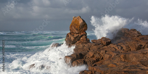 Photos Tempête en Bretagne, plage de La Torche, France