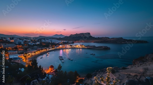 Beautiful beach views in Greece, Clean and beautiful, in the afternoon, which in Generate AI