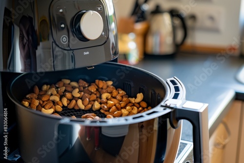 Mixed Nuts Roasting in Air Fryer photo