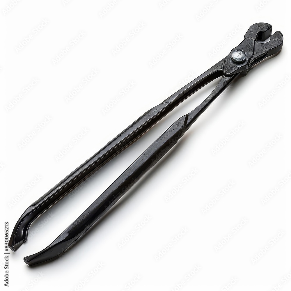 Fiberglass tongs with a sturdy, lightweight construction, isolated solid white background Fiberglass tongs with a sturdy, lightweight construction, isolated solid white background