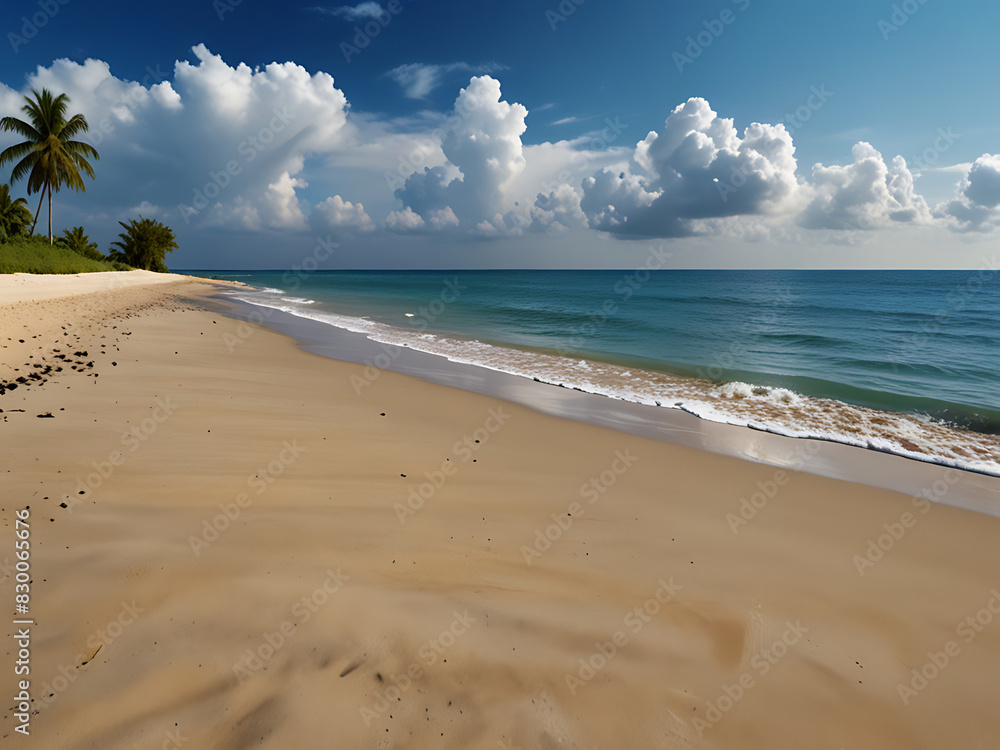 Fototapeta premium Beautiful Tropical Beach Background Travel Vacation