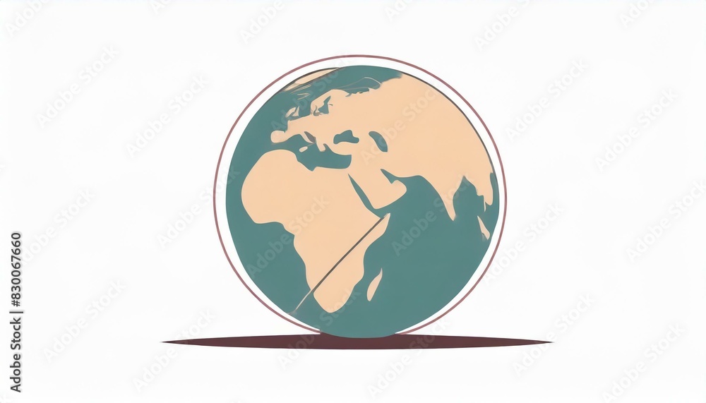 globe vector icon on white background globe vector icon on white background