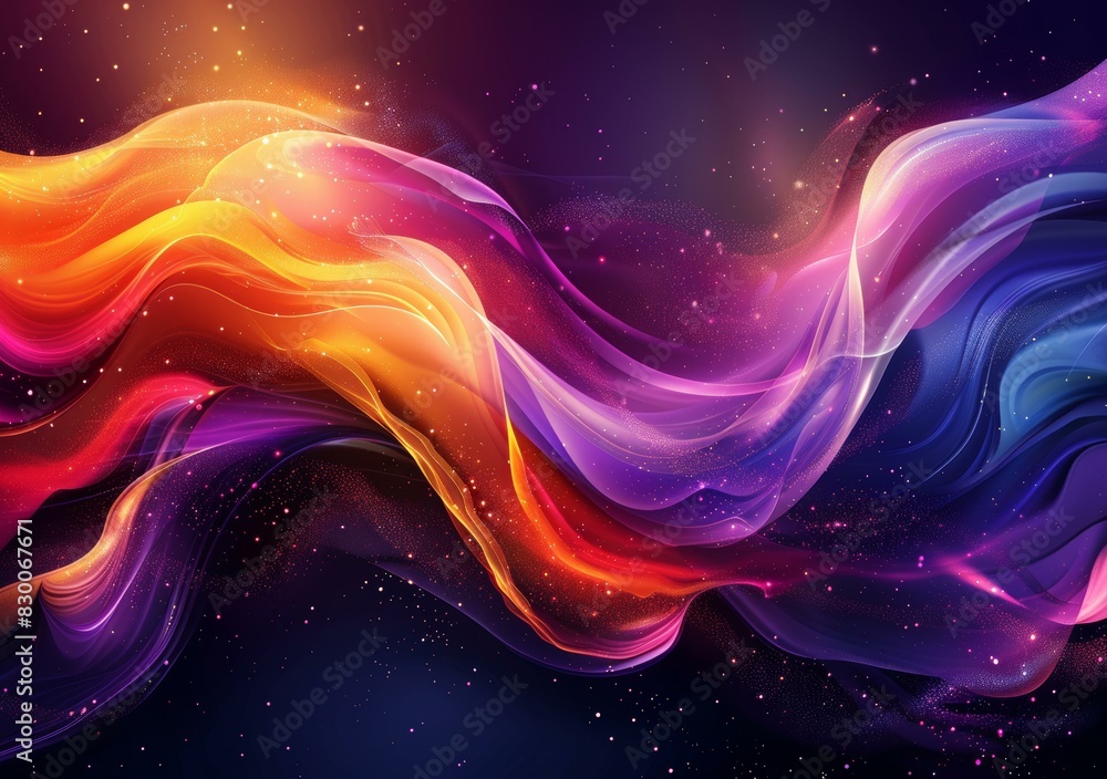 Cosmic Dance: A Nebula's Colorful Symphony Cosmic Dance: A Nebula's Colorful Symphony