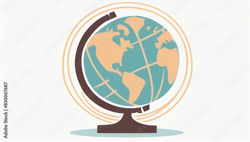 globe vector icon on white background globe vector icon on white background