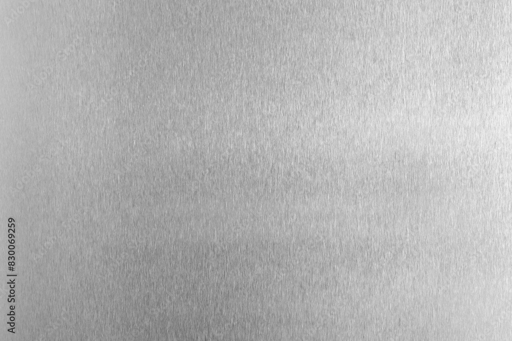 Fototapeta premium Shiny silver foil as background, top view