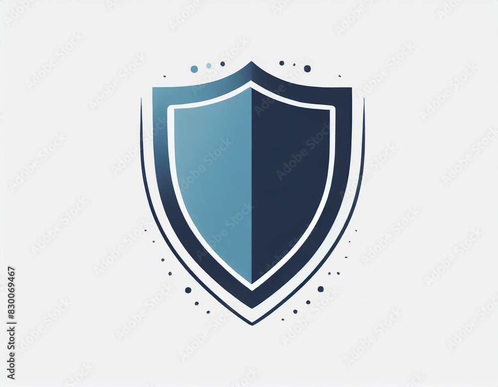 shield vector icon on white background shield vector icon on white background