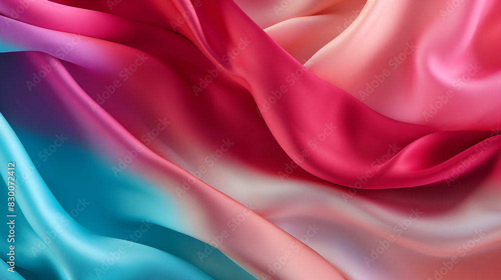 Fototapeta premium beautiful colorful silk background. fulcolor silk with gradient color