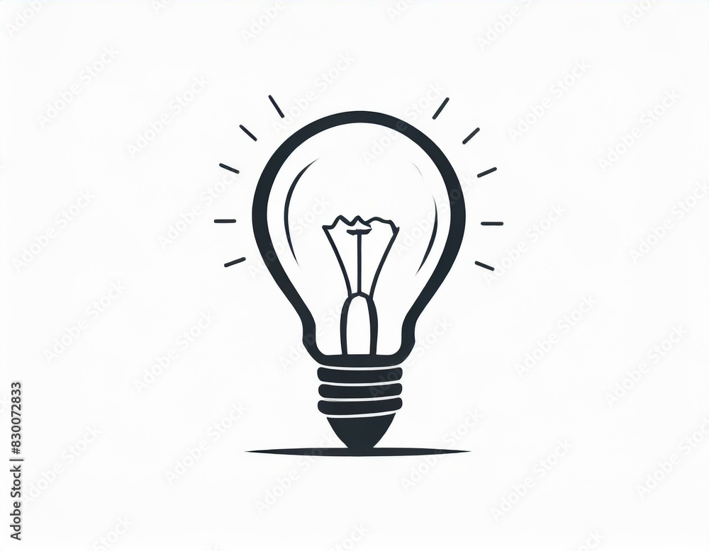 light bulb vector icon on white background light bulb vector icon on white background