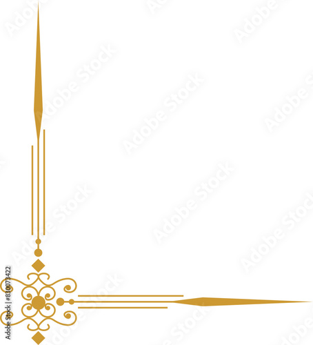 Decorative Line Divider Corner