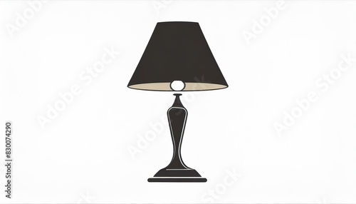 table lamp vector icon on white background