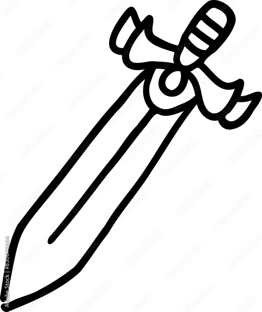 Video game hand drawn illustration