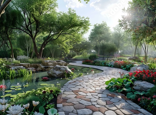 chinese style garden landscape design